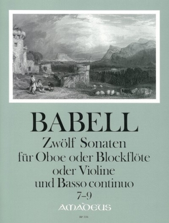 12 Sonaten Band 3 (Nr.7-9) f�r Oboe (Blockfl�te, Fl�te, Violine) und Bc