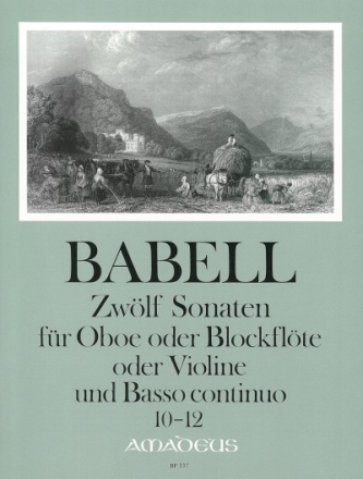 12 Sonaten Band 4 (Nr.10-12) f�r Oboe (Blockfl�te, Violine) und Bc