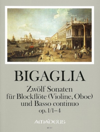 12 Sonaten op.1 Band 1 (Nr.1-4) f�r Blockfl�te (Violine, Oboe) und Bc