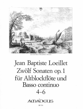 12 Sonaten op.1 Band 2 (Nr.4-6) f�r Altblockfl�te und Bc (Bc ausgesetzt)