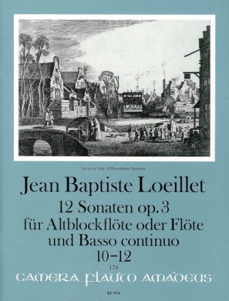 12 Sonaten op.3 Band 4 (Nr.10-12) f�r Altblockfl�te (Fl�te, Oboe) und Bc