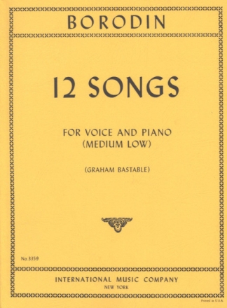 12 Songs for medium low voice and piano (en/ru)