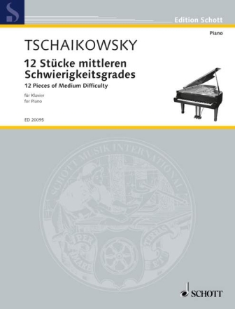 12 St�cke mittelschweren Schwierigkeitsgrades f�r Klavier