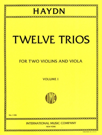 12 Trios vol.1 (nos.1-6) for 2 violins and viola 3 parts