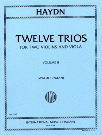 12 Trios vol.2 (nos.7-12) for 2 violins and viola 3 parts