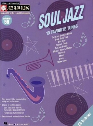 Jazz Playalong vol.59 (+CD): Soul Jazz for all instruments 10 favorite Tunes