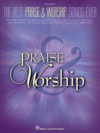 The Best Praise & Worship Songs Ever for easy piano Songbook