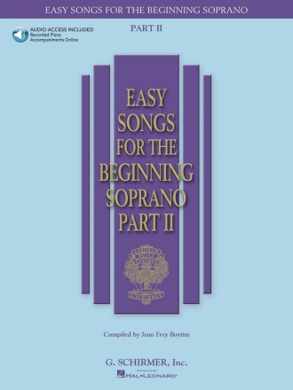 Easy Songs for the beginning Soprano vol.2 (+CD) for soprano and piano
