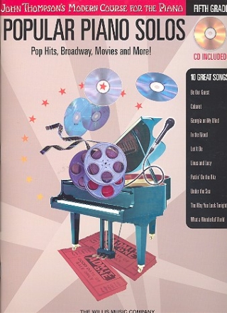 Popular Piano Solos Vol.5 +Online Audio Access Pop Hits, Broadway, Movies and More John Thompsons Modern Course for the Piano