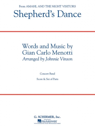Gian Carlo Menotti, Shepherd's Dance Concert Band Partitur + Stimmen