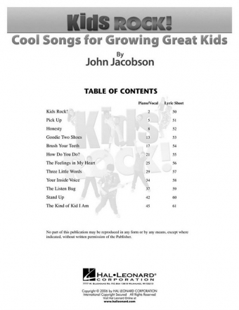 John Jacobson, Kids Rock! - Cool Songs for Growing Great Kids School Musical CD