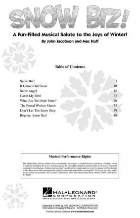 John Jacobson_Mac Huff, Snow Biz! School Musical CD