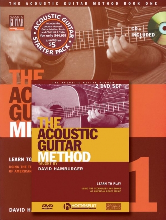 Acoustic Guitar Method - David Hamburger Gitarre Buch + CD + CD-ROM