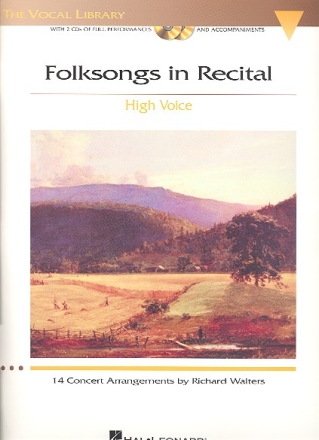 Folksongs in Recital (+2 CD's) for high voice and piano