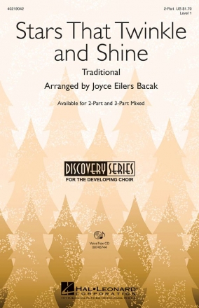 Joyce Eilers, Stars That Twinkle and Shine 2-Part Choir Chorpartitur
