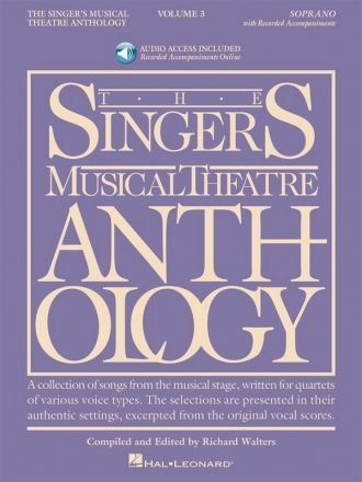 The Singers Musical Theatre Anthology vol.3 + audio Access for soprano and piano
