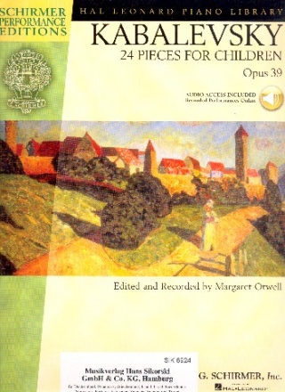 24 Pieces for Children op.39 (+audio access included) for piano