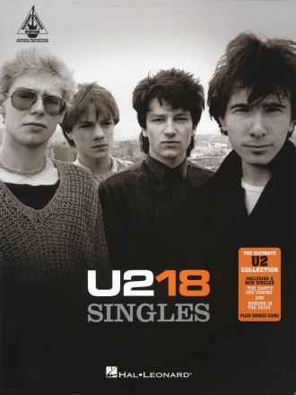 U2 - 18 Singles Gitarre Buch