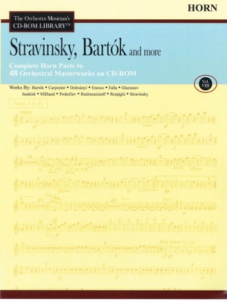 Bla Bartk_Igor Stravinsky, Stravinsky, Bartok and More - Volume 8 French Horn CD-ROM