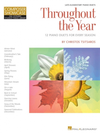 Christos Tsitsaros, Throughout the Year Piano, 4 Hands Buch