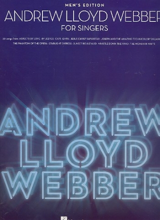 Andrew Lloyd Webber for Singers - Men's Edition (+CD) songbook piano/vocal/guitar