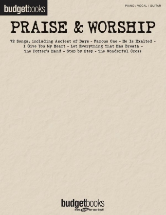 Budgetbooks: Praise & Worship for piano, vocal and guitar
