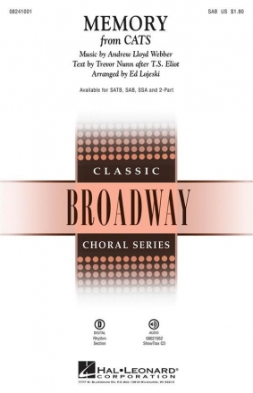 Andrew Lloyd Webber_T.S. Eliot_Trevor Nunn, Memory SAB Chorpartitur