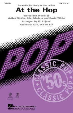 Arthur Singer_David White_John Madara, At the Hop SATB Chorpartitur