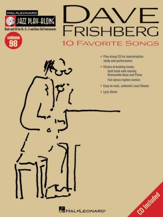 Dave Frishberg Flute, Violin, Guitar, Clarinet, Trumpet, Saxophone, Trombone, Chords Buch + CD