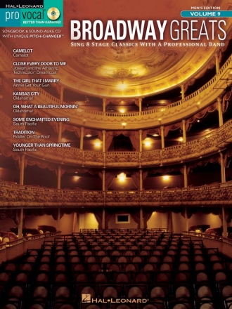 Broadway Greats Melodyline, Lyrics and Chords Buch + CD