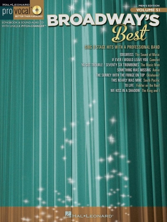 Broadway's Best Melodyline, Lyrics and Chords Buch + CD