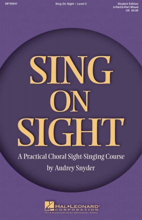 Sing on Sight - A Practical Sight-Singing Course 2-Part Choir Chorpartitur