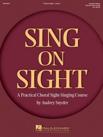 Sing on Sight - A Practical Sight-Singing Course Unison Buch