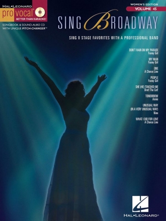 Sing Broadway Melodyline, Lyrics and Chords Buch + CD