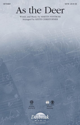Martin Nystrom, As the Deer SATB Chorpartitur