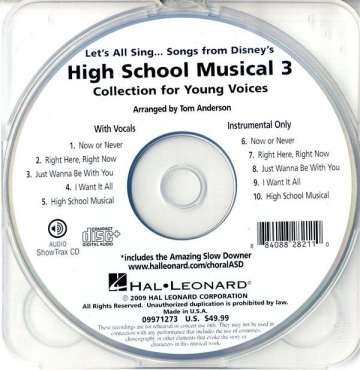 Let's all Sing Songs( HighSchoolMus.3 )Perf./AccCD Chor CD