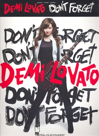 Demi Lovato: Don't forget songbook piano/vocal/guitar