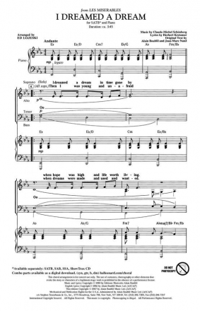 Alain Boublil_Claude-Michel Schnberg, I Dreamed a Dream Chor CD