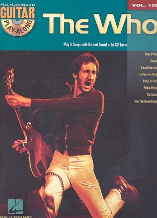 The Who (+CD): guitar playalong vol.108 songbook for vocal/guitar/tab