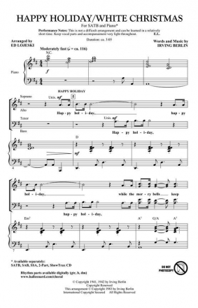 Irving Berlin, Happy Holiday/White Christmas Chor CD