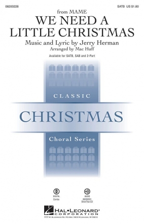 Jerry Herman, We Need a Little Christmas SATB Chorpartitur