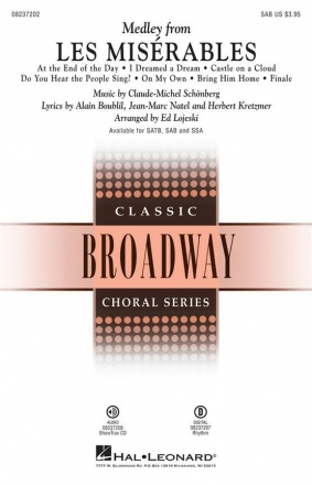 Alain Boublil_Claude-Michel Schnberg_Herbert Kretzmer_Jean-Marc Natel SAB + accompaniment Chorpartitur