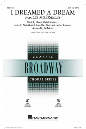 Alain Boublil_Claude-Michel Schnberg, I Dreamed a Dream (from les Mis SSA and Piano Chorpartitur