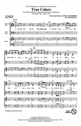 Billy Steinberg_Tom Kelly, True Colors Chor CD