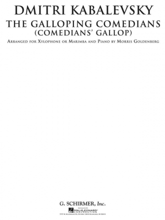 Dmitri Kabalevsky, The Galloping Comedians Marimba and Piano Buch