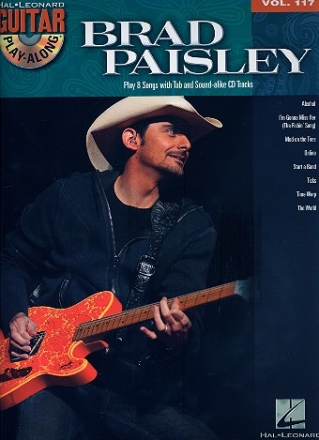Brad Paisley (+CD): guitar playalong vol.117 songbook vocal/guitar/tab