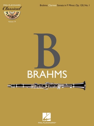 Johannes Brahms, Clarinet Sonata in F Minor, Op. 120, No. 1 Clarinet Buch + CD
