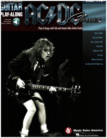 AC/DC (+Online Audio): Guitar Playalong vol.119 songbook vocal/guitar/tab