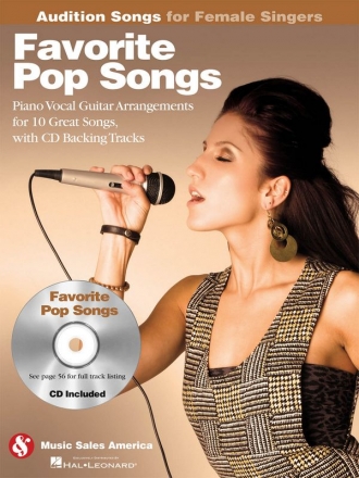 Favorite Pop Songs Piano, Vocal and Guitar Buch + CD