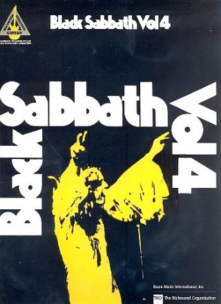 Black Sabbath vol.4 Songbook vocal / guitar / tab recorded guitar versions